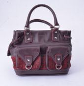 Loewe, a burgundy tote bag