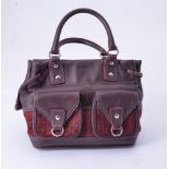 Loewe, a burgundy tote bag