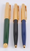 Parker, 75 Custom, a green laque fountain pen