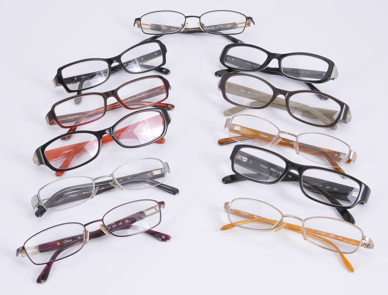 Chloe, a collection of reading glasses