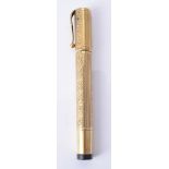 The King, a gold coloured fountain pen