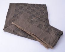 Versace, a brown wool and silk scarf