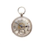 J. Brownbill, Liverpool,Silver open face pocket watch