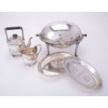 ϒ A Victorian silver small tea pot by Horace Woodward & Co.