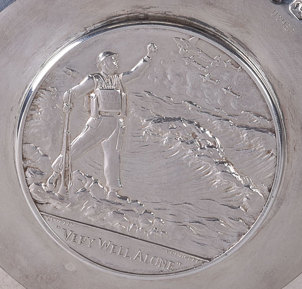 [Winston Churchill interest] A silver commemorative dish by C. J. Vander Ltd - Image 4 of 4