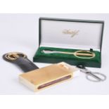 Davidoff, a gilt metal matchbox holder