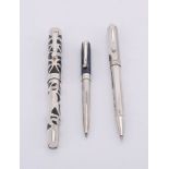 Sheaffer, Nostalgia, a silver olverlay fountain pen