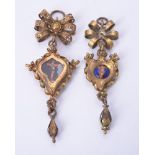 Two 19th century Southern Italy reliquary pendants