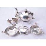 ϒ A Victorian silver compressed spherical small tea pot by George John Richards