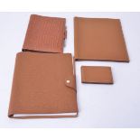 Hermes, a brown pebble grain leather notepad case