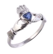 A sapphire and diamond ring