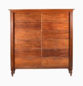A large mahogany ‘Wellington’ style office chest