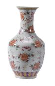 A Chinese famille rose vase