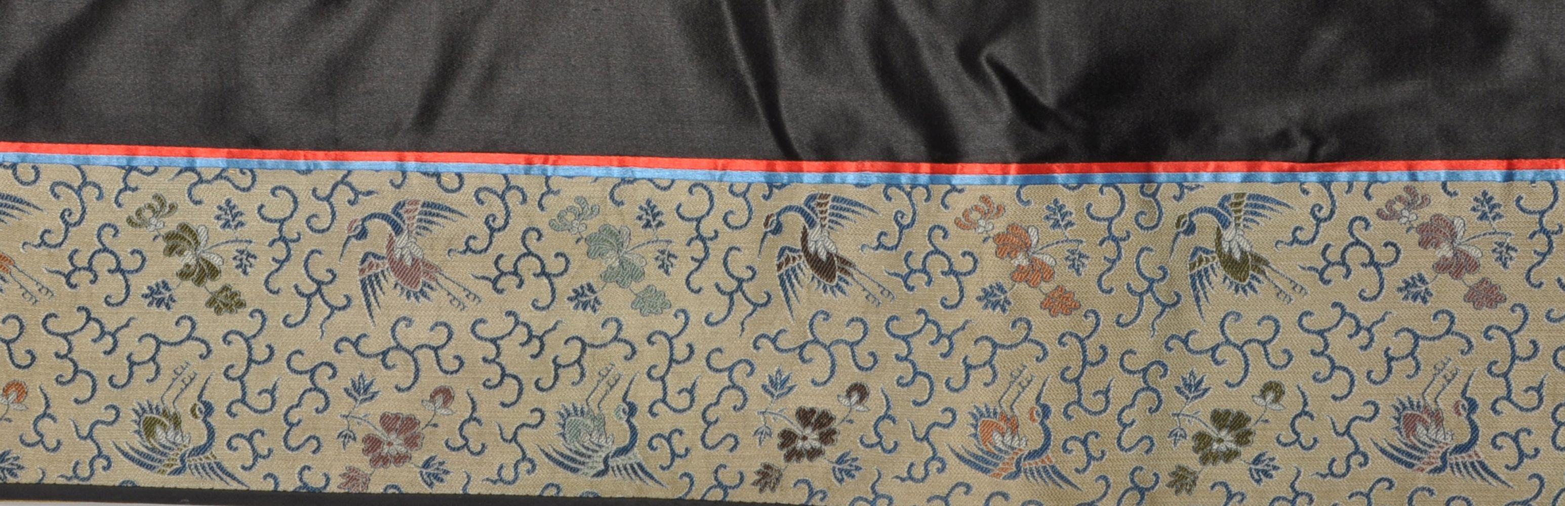 A Chinese silk embroidered 'flying tiger' banner - Image 2 of 4