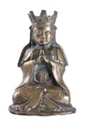 A Chinese bronze figure of Vairochana