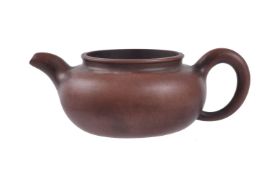 A Chinese yixing teapot