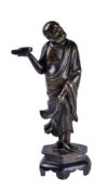 A Chinese bronze figure of Damo