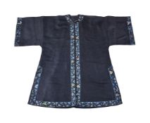 A Han Chinese lady’s informal black summer weave robe