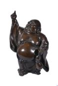 A Japanese Bronze Figure of Hotei