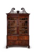 A George III mahogany cabinet or clothes press, circa 1770