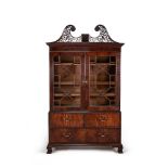 A George III mahogany cabinet or clothes press, circa 1770