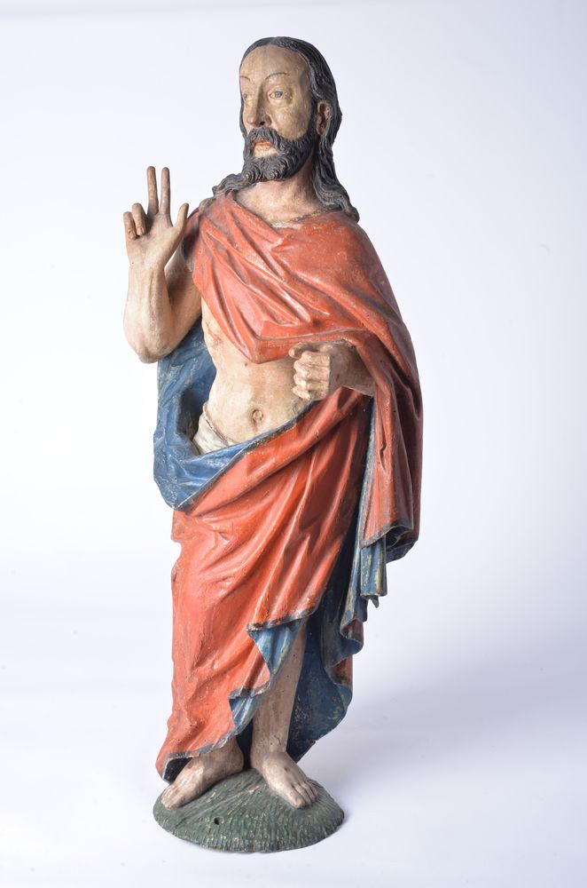 Follower of Erasmus Grasser (Munich, circa 1480-1518), a Southern German sculpted and polychrome pai - Image 3 of 5