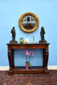 A George IV mahogany console table, circa 1825