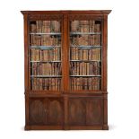 A George III mahogany library bookcase, circa 1780