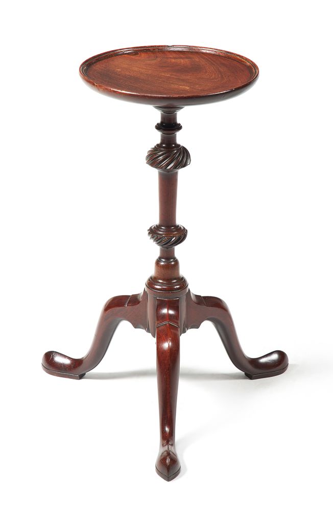 A George II mahogany candle stand, circa 1760