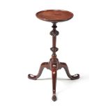 A George II mahogany candle stand, circa 1760