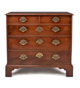 A George III mahogany chest of drawers, circa 1780