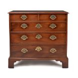 A George III mahogany chest of drawers, circa 1780