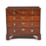 A George III mahogany chest of drawers, circa 1780