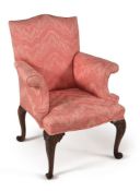 A George III mahogany armchair, circa 1770