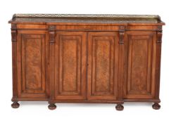 A Regency mahogany breakfront side cabinet, attributed to Gillows, circa 1815