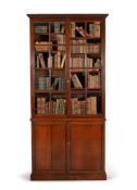 A George II oak bookcase, circa 1750