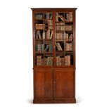 A George II oak bookcase, circa 1750