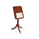 A Regency mahogany adjustable reading or occasional table, circa 1815