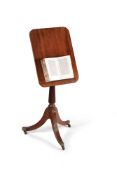 A Regency mahogany adjustable reading or occasional table, circa 1815