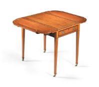 ϒ A George III satinwood and rosewood banded Pembroke table, attributed to Gillows, circa 1790