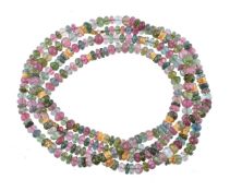 A facetted gem bead necklace by Natalia Josca