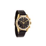 Heuer, Carrera, ref. 2448, a gold plated wrist watch