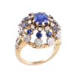 A Burmese sapphire and diamond ring by Boivin
