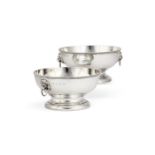 A pair of silver circular rose bowls by P. H. Vogel & Co.