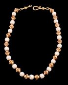 A seed pearl and bead necklace by Natalia Josca