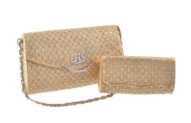 A gold and diamond evening bag by Adler