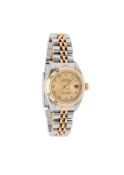 Rolex, Oyster Perpetual Datejust, ref. 69173, a lady's bi-metal bracelet watch