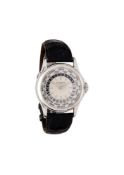 Patek Philippe, World Time, ref. 5110G-001, an 18 carat white gold wrist watch