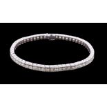 A diamond line bracelet