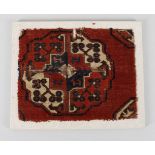 A Turkmen salor carpet fragment